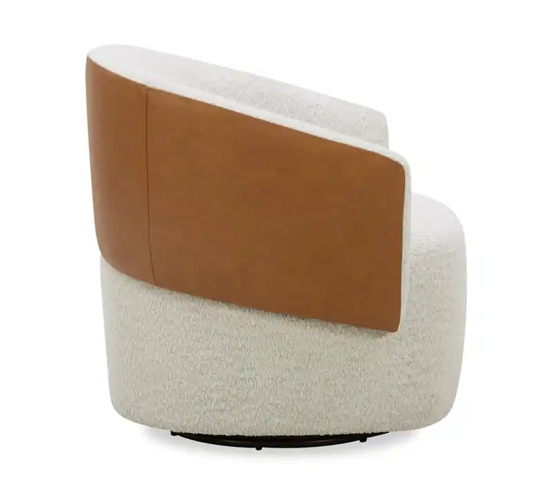 Fauteuil pivotant - Azalea Snow et Dakota Tan
