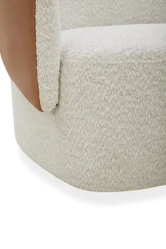 Fauteuil pivotant - Azalea Snow et Dakota Tan