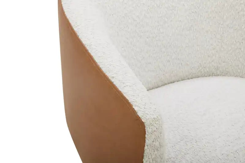 Fauteuil pivotant - Azalea Snow et Dakota Tan