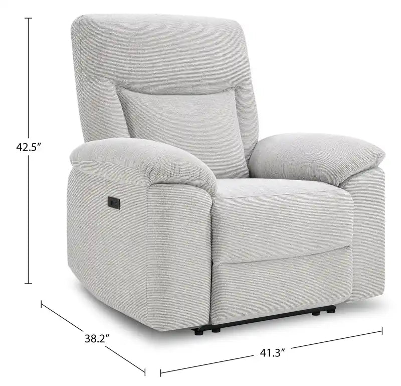 41.3 Fauteuil relax manuel en tissu chenille