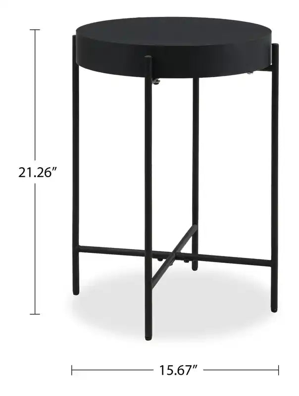 Table d'appoint 15,67 po