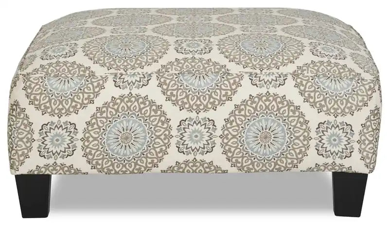 Pouf de 38 po en tissu fabriqué au Canada - Multicolore crépuscule