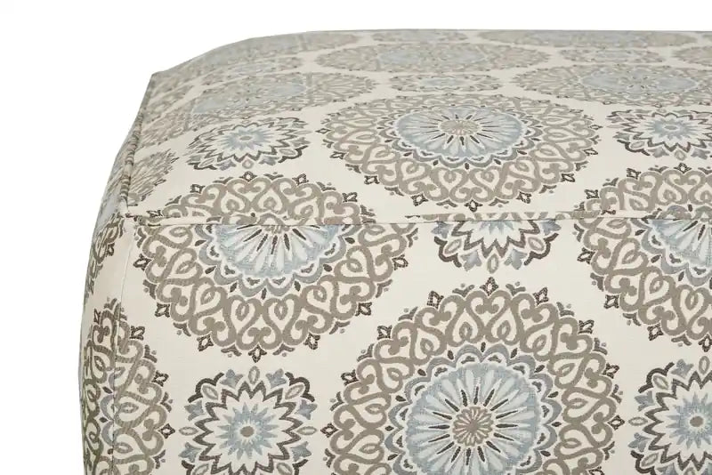 Pouf de 38 po en tissu fabriqué au Canada - Multicolore crépuscule