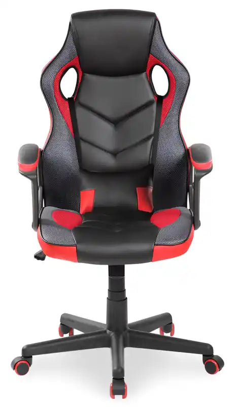 Chaise de gaming ergonomique 24 - Noir et rouge