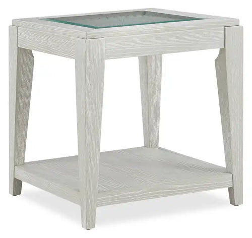 Vida 23 Solid Wood End Table with Shelf - Sand